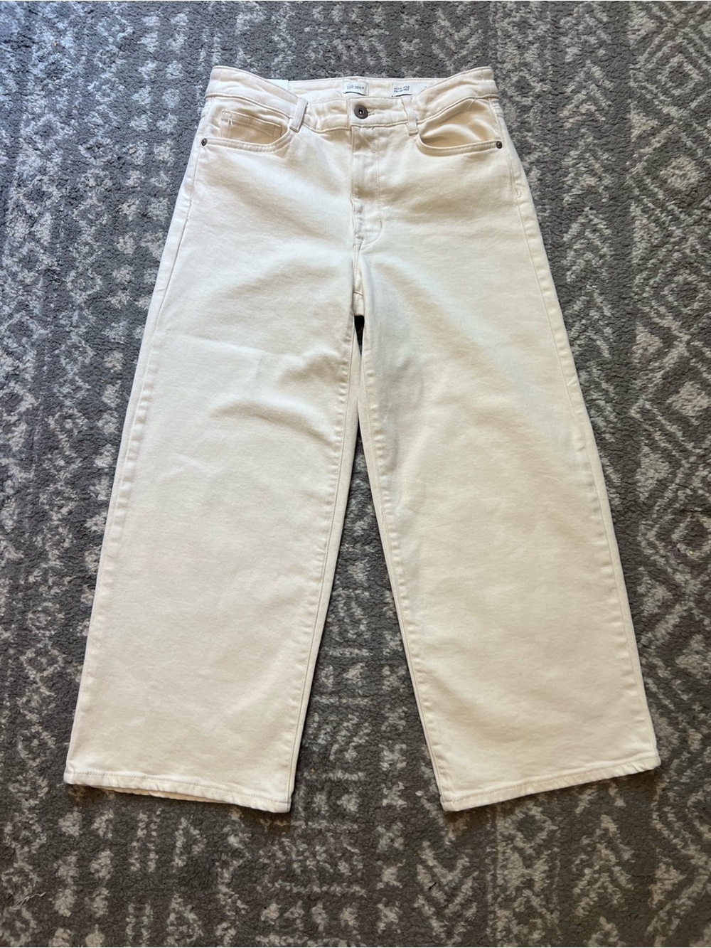 NWT J. Jill Cream Wide-Leg Jeans size 10